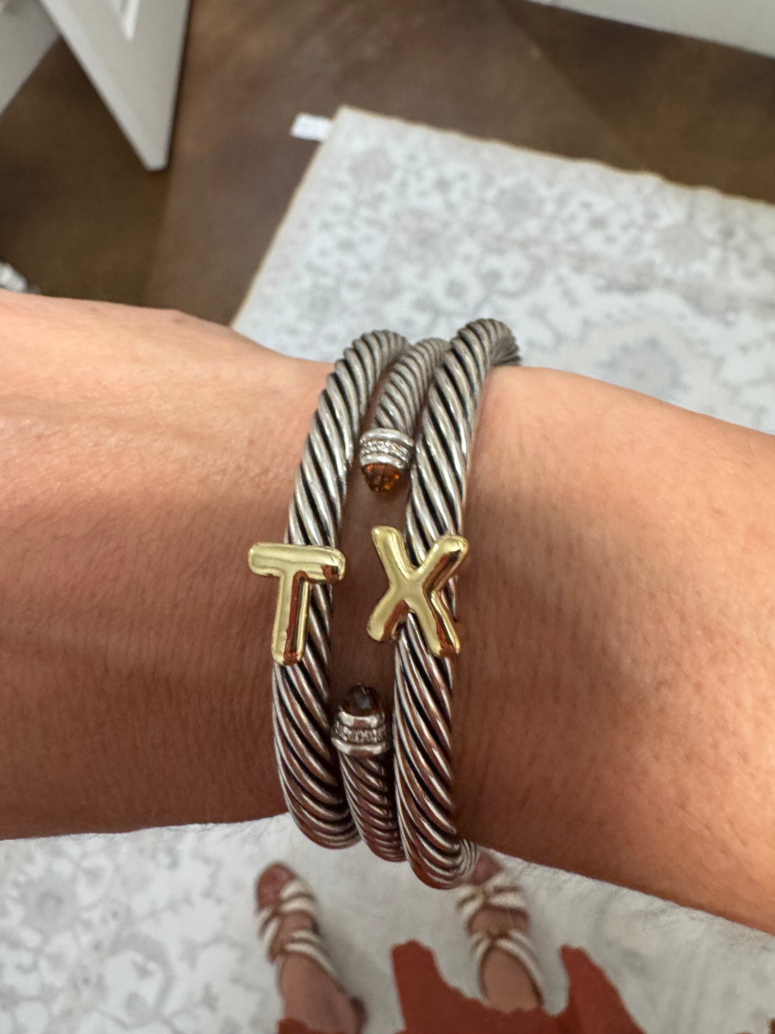 T & X Cable Bracelets