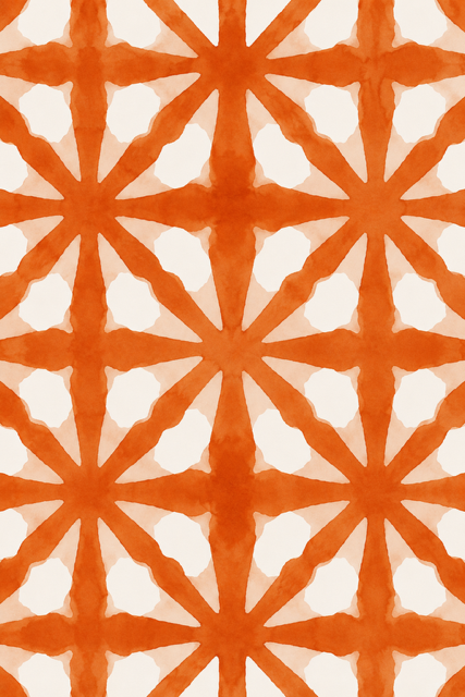 Burnt Orange Tribal Design Tough case for iPhone
