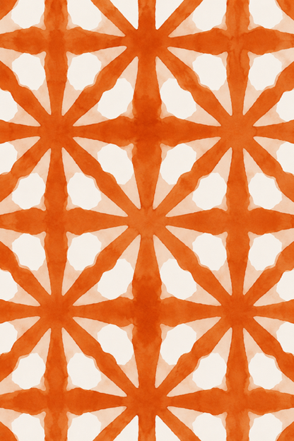 Burnt Orange Tribal Design Tough case for iPhone