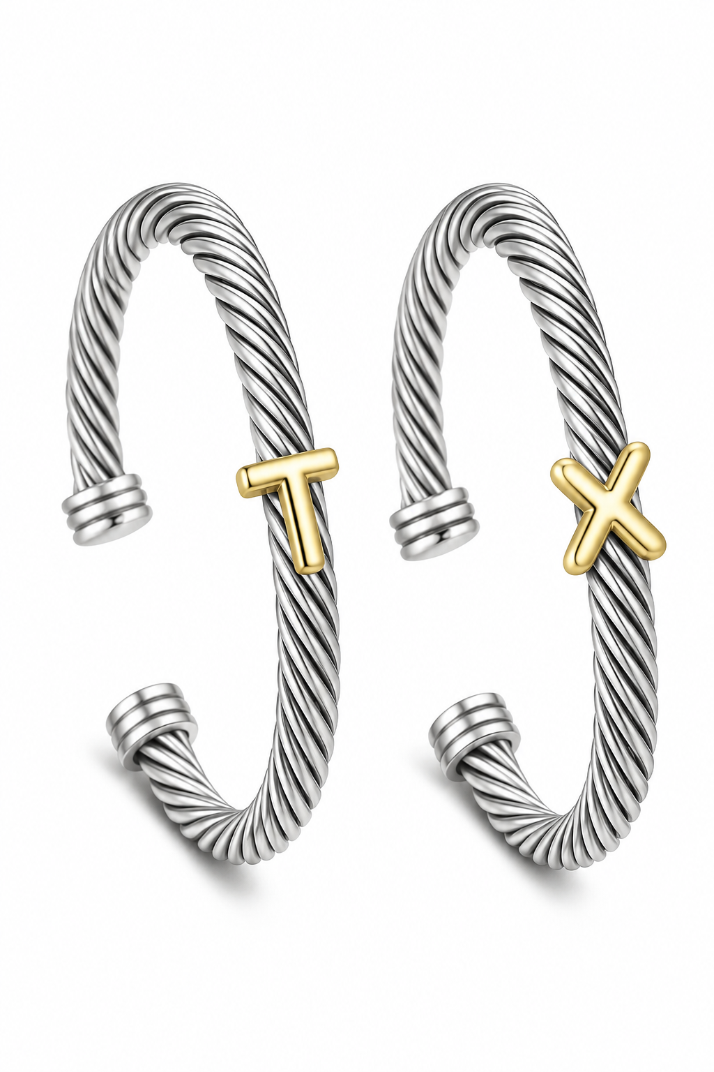 T & X Cable Bracelets