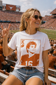 King of Football Unisex t-shirt (orange jersey)
