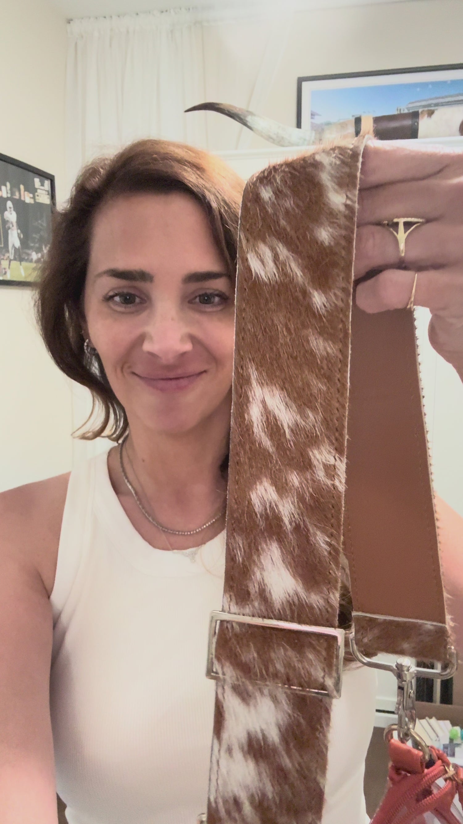 CowHide Game Day Purse Strap