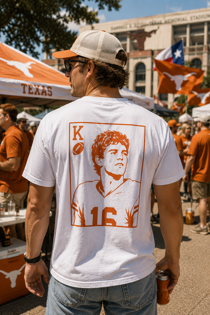 King of Football Mens t-shirt white jersey