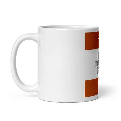 White glossy mug