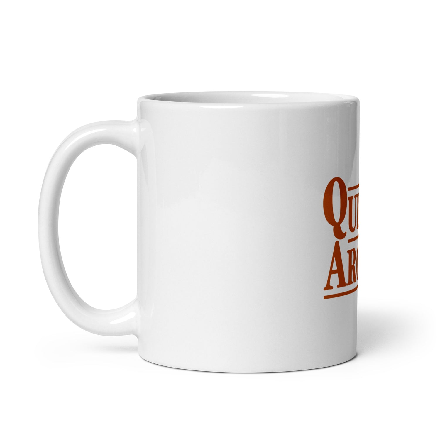 White glossy mug