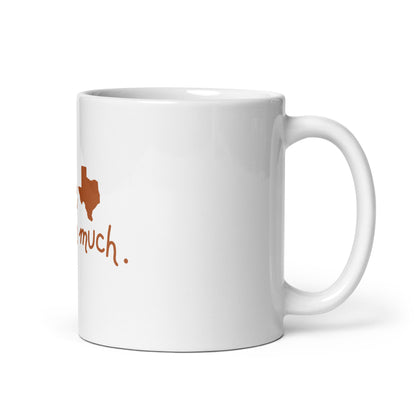 White glossy mug