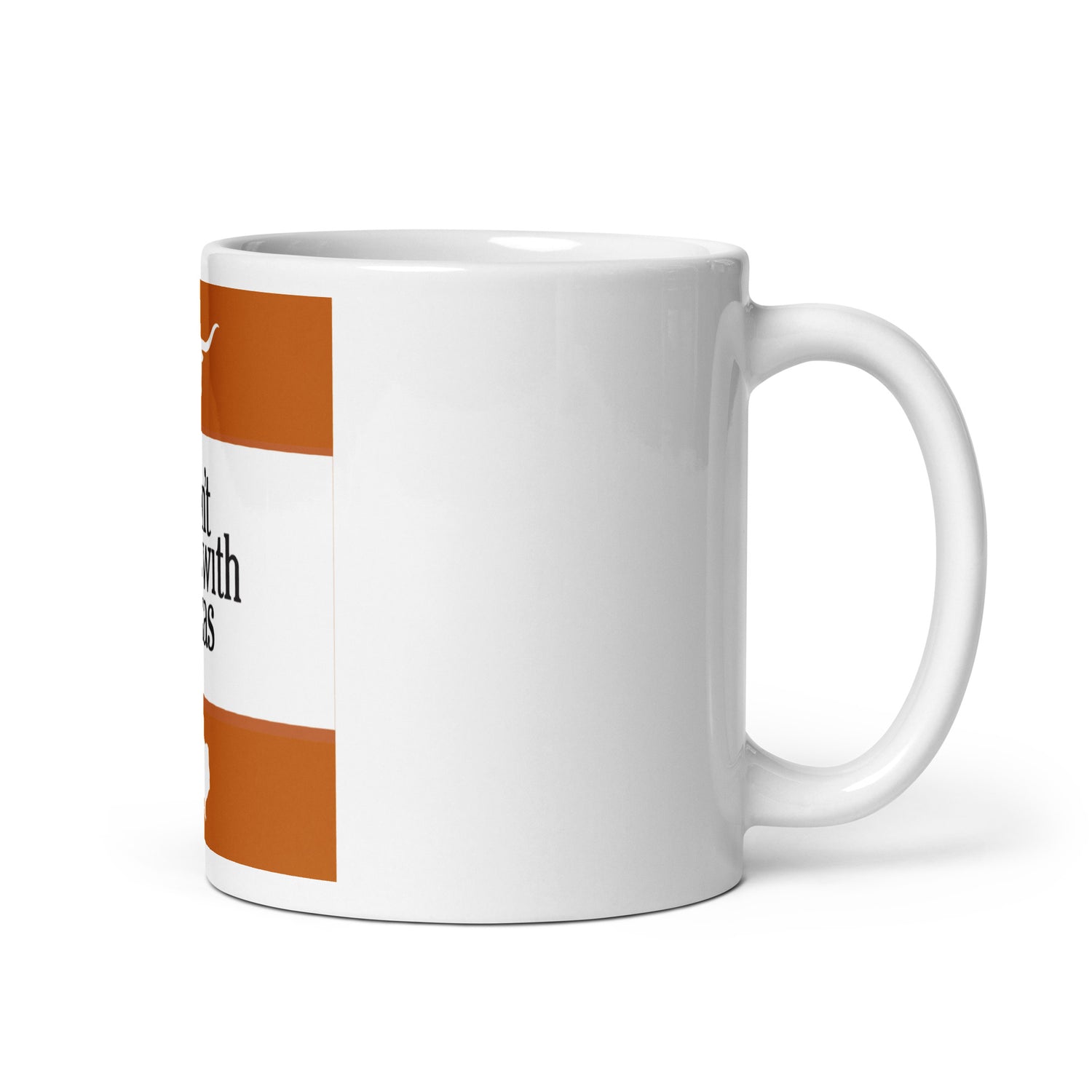 White glossy mug