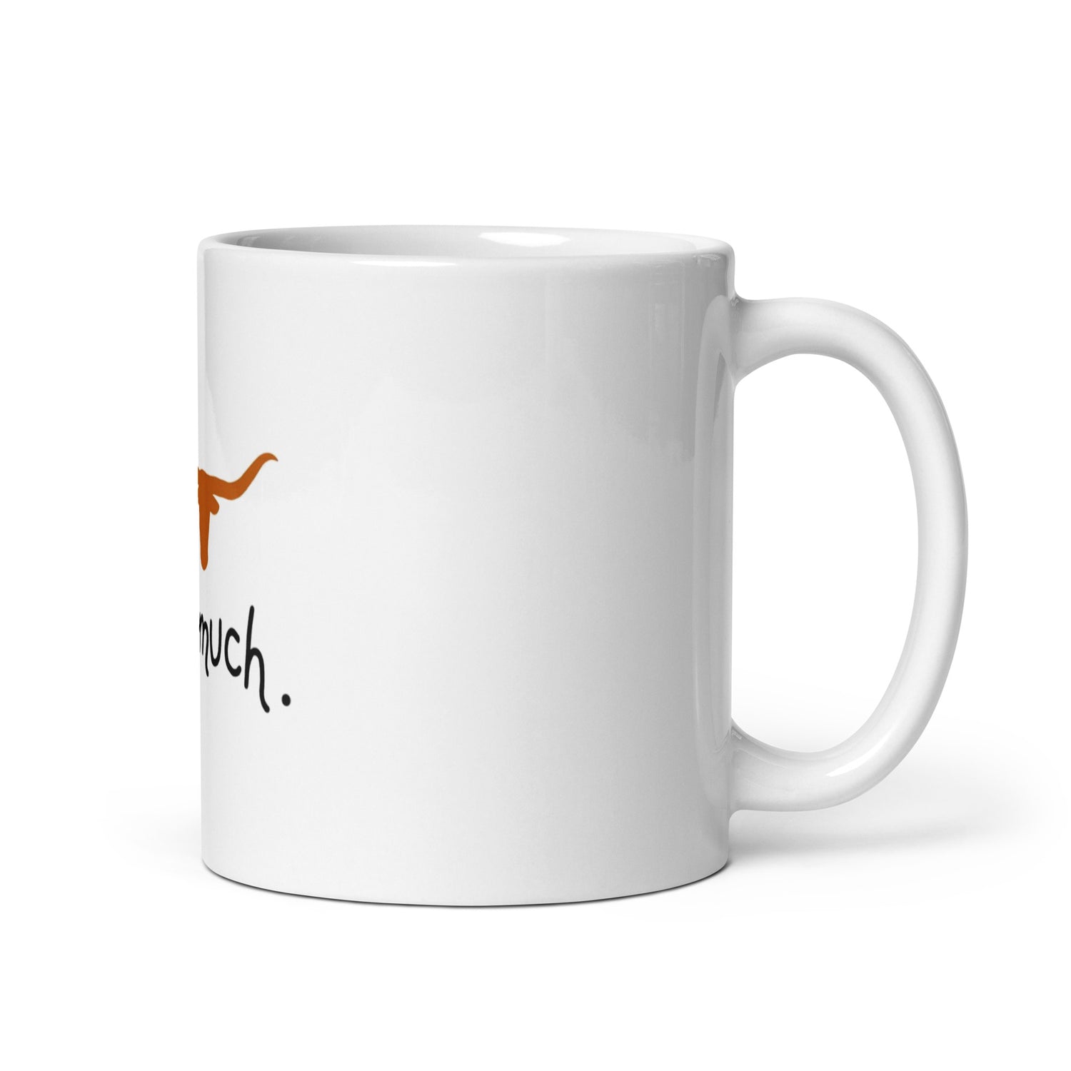 White glossy mug