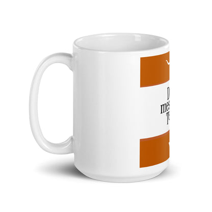 White glossy mug