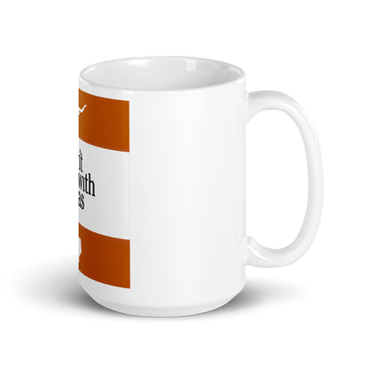 White glossy mug